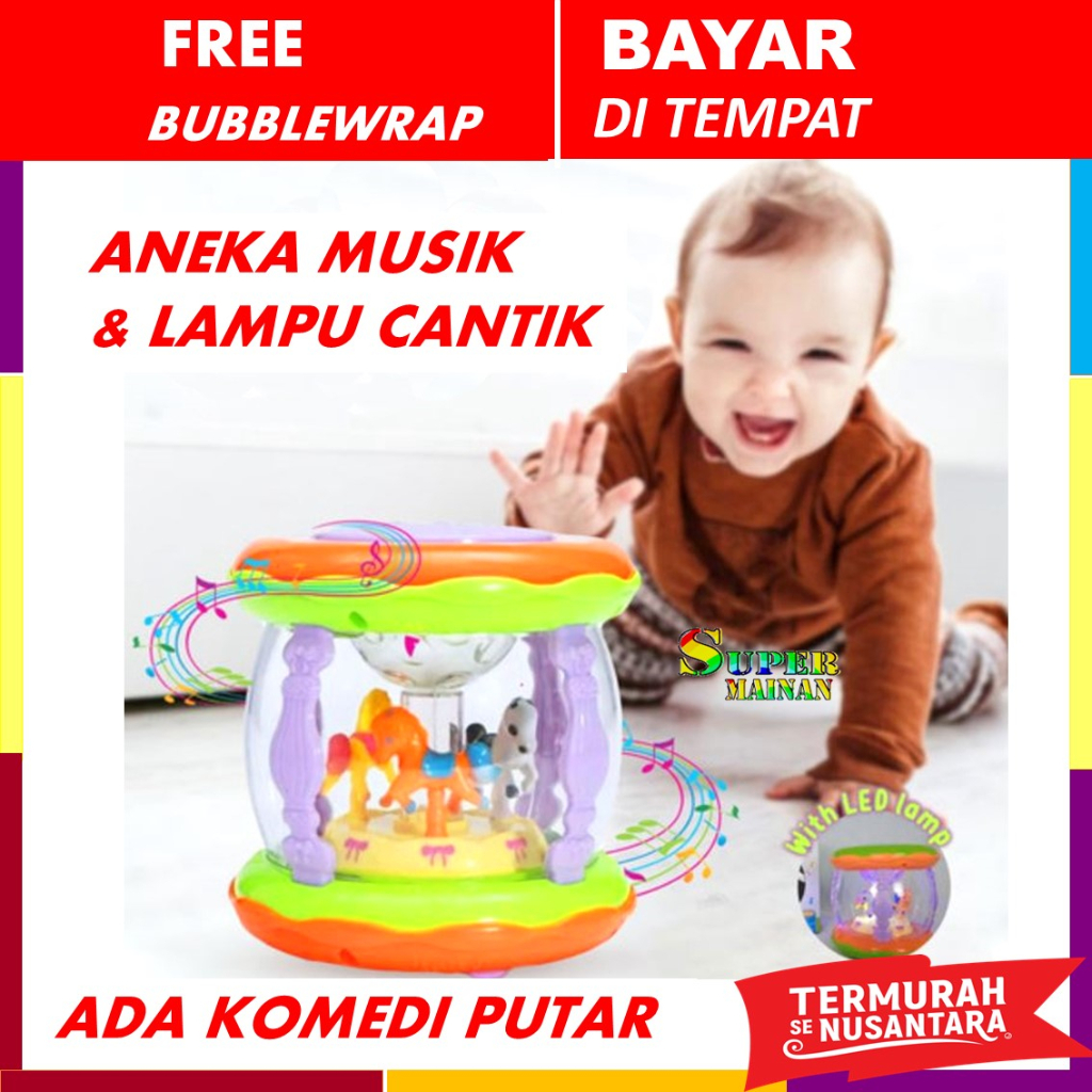 Mainan maenan bayi 6 7 8 9 10 11 12 bulan permainan edukasi edukatif anak umur usia 1 2 3 4 tahun musik anak bayi laki laki hadiah kado untuk buat bayi baby baru lahir gift set newborn new born cowo cowok laki2 cewe perempuan cewek drum anak bayi murah