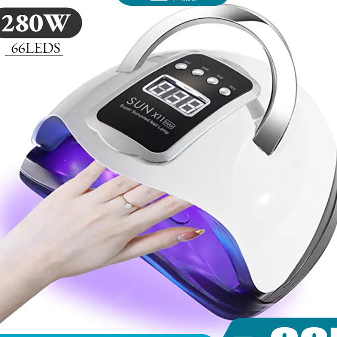 66Leds Pengering Kutek Gel Led UV Nail Lamp Alat Pengering Kutek Gel SUN X10 Max 280W SUN S9 120 WATT SUNNAIL SUNUV PENGERING KUTEK GEL UV LED GEL POLISHLCD Display