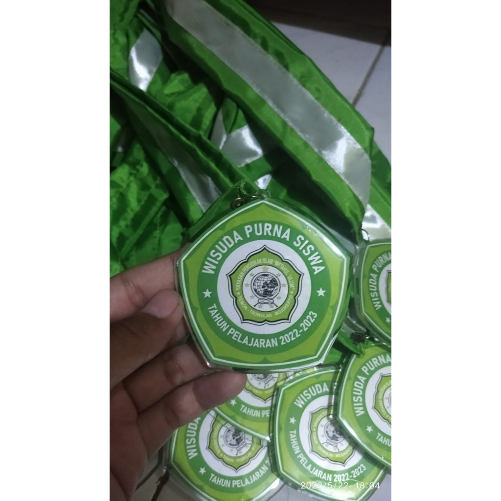 Piagam Wisuda Akrilik+Resin / Medali Wisuda / Piagam perpisahan sekolah / medali purnasiswa