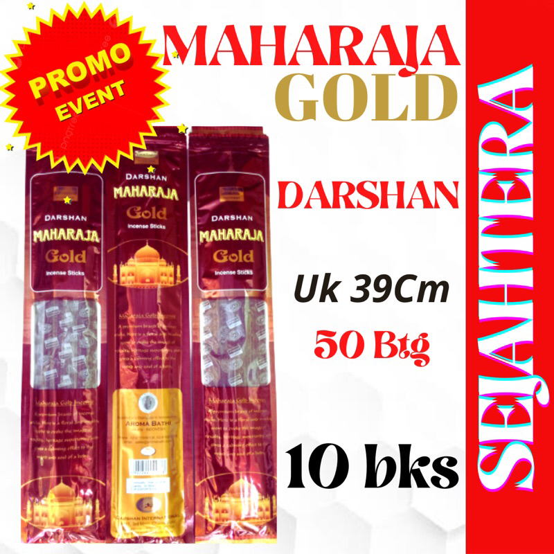 Dupa Hio India Dharsan “MAHARAJA GOLD” 50btg Pouch