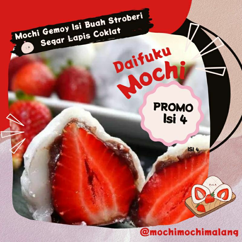 

Ichigo Daifuku Strawberry Mochi Malang