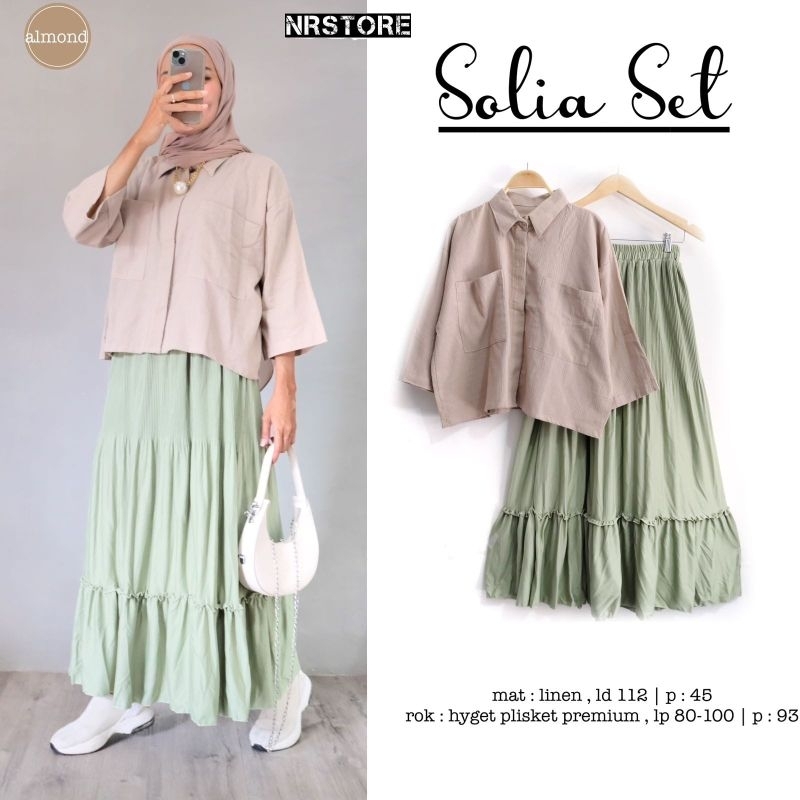 SOLIA setelan wanita fashion solo recommended high quality