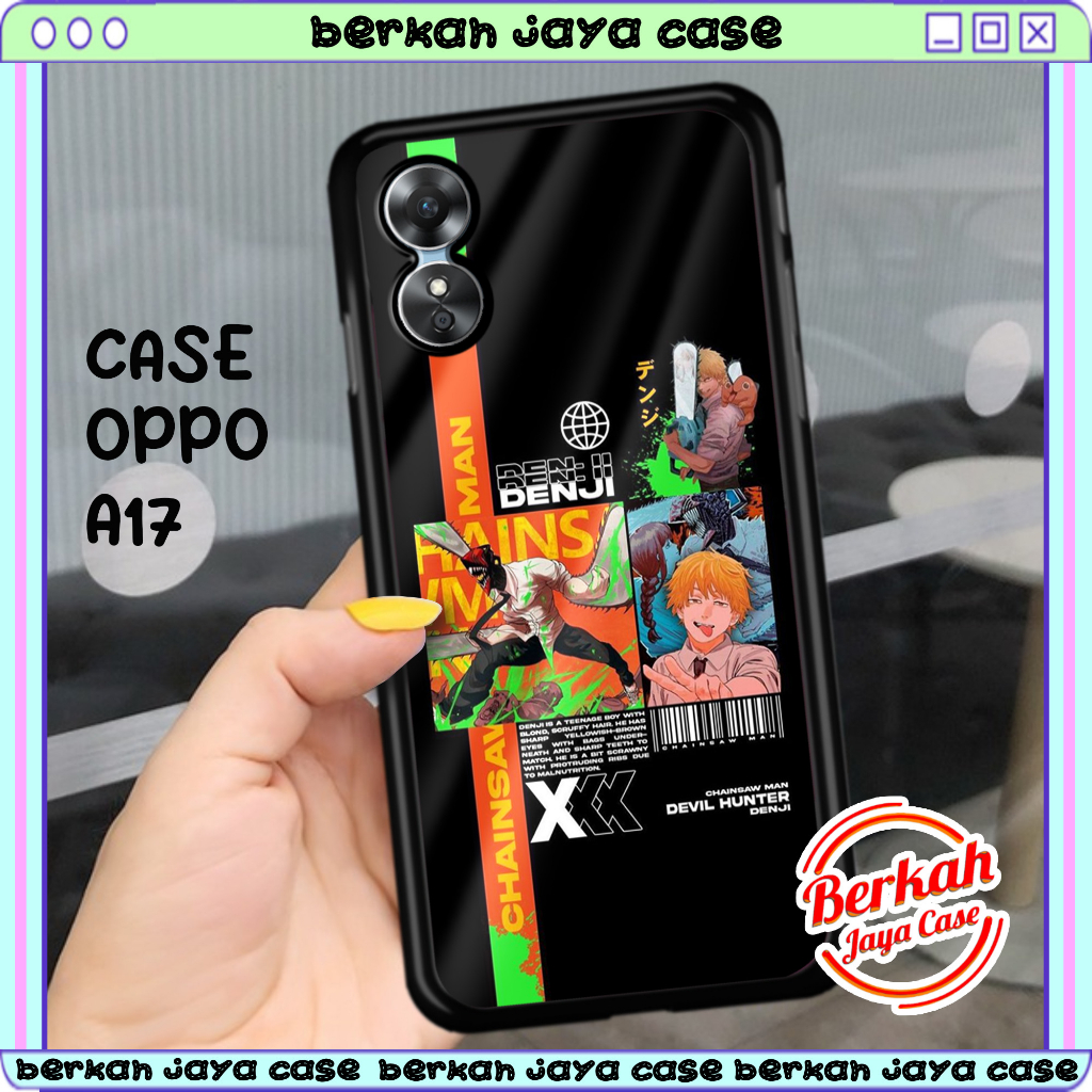 Case hp Oppo A17 Casing Hp Oppo A17 Casing [CHAINSAWMA ] Casing Terbaru Case Karakter Lucu Casing Lu