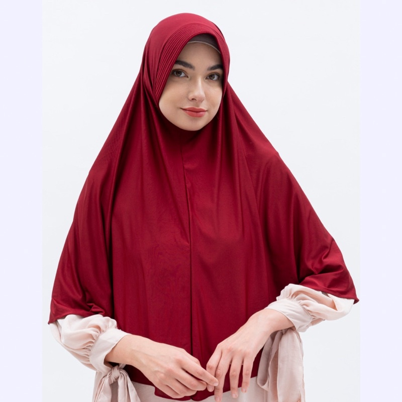 Jilbab Instant Dewasa Khimar Bergo Jumbo Bahan Jersey Terbaru Termurah / Alody's Collection