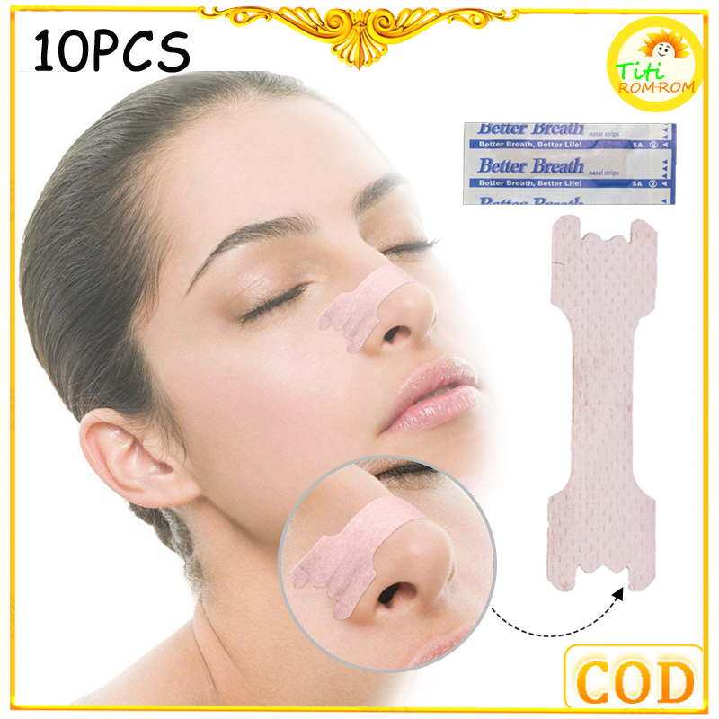 10pcs Strip Hidung Anti Dengkur Nose Strip Nasal Cavity Expansion Tape