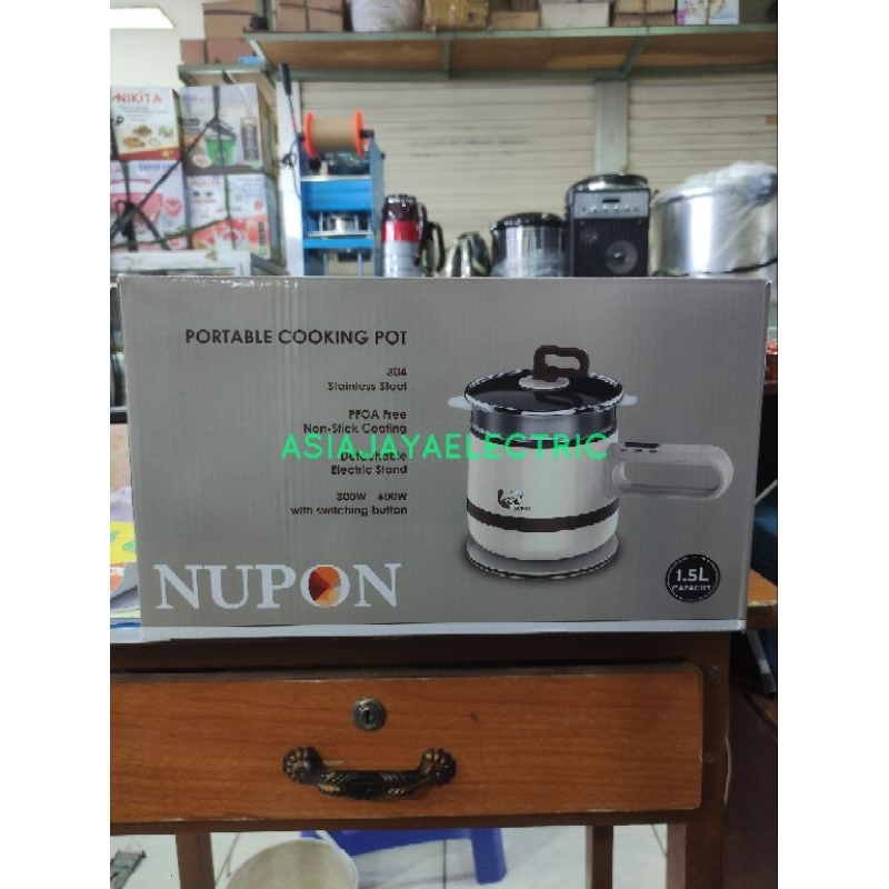 PORTABLE COOKING POT NUPON NPP01 PFOA FREE 1.5L 1.5 LITER LISTRIK
