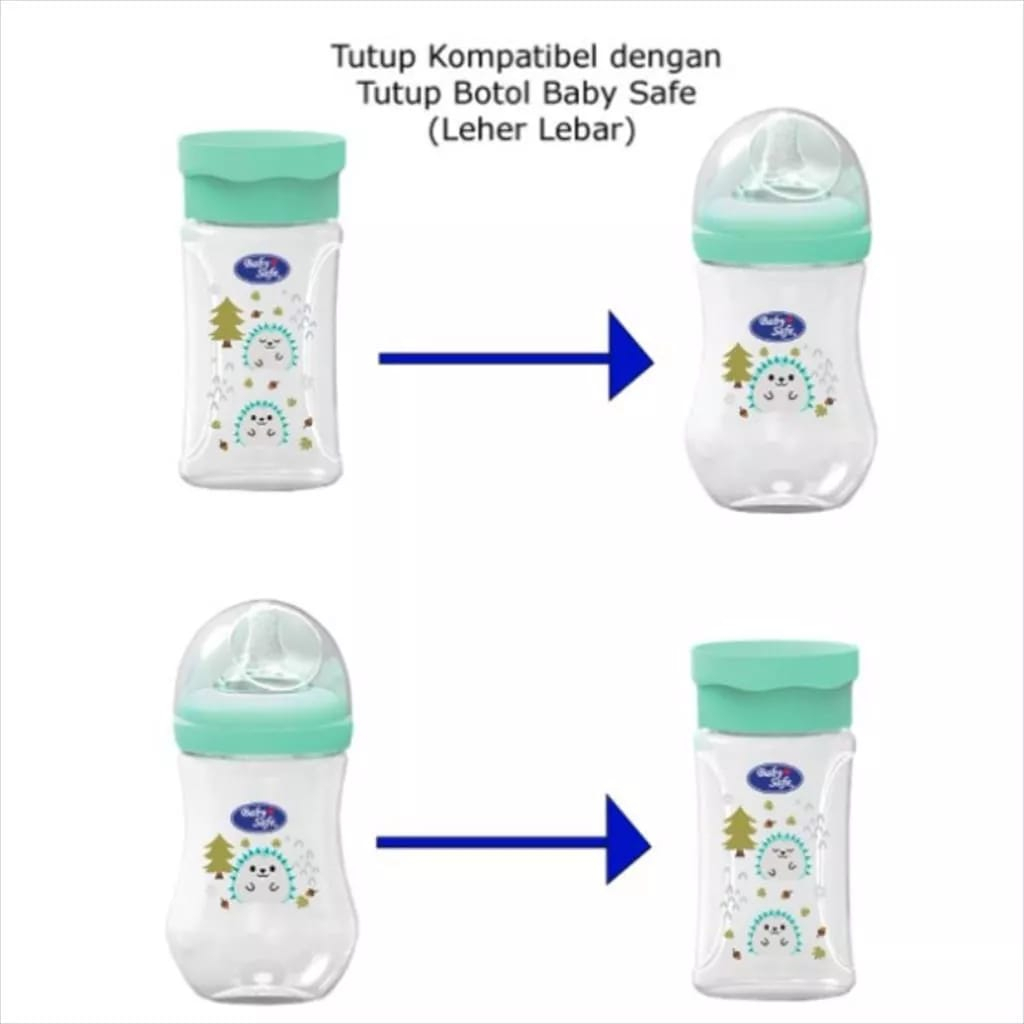 Baby Safe Feeding Bottle Natural Wide Neck 150ml, 250ml &amp; Food Container 120ml