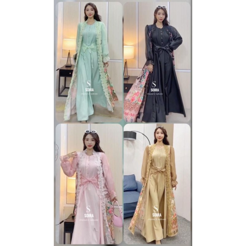 SET OUTHER+DRESS FLOWERRY BY SOIRA