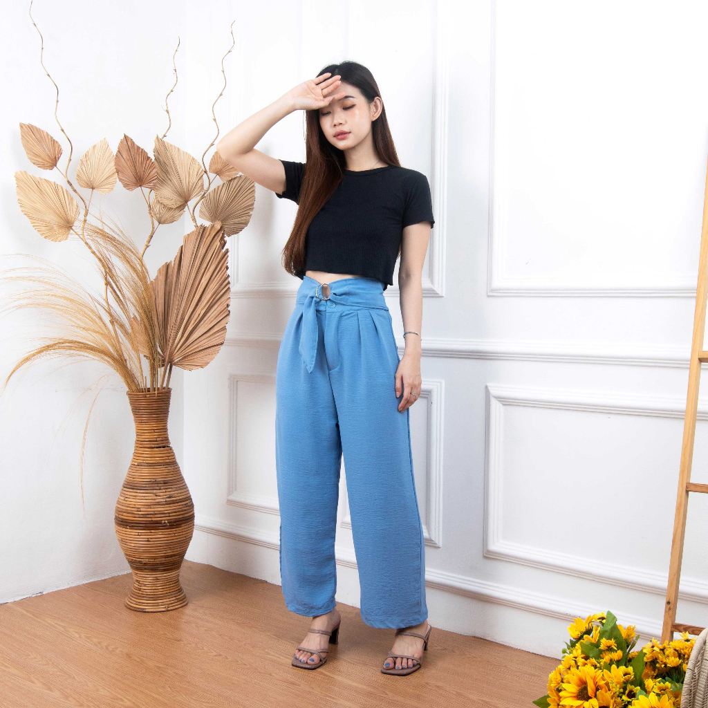 VS - Celana Kulot Highwaist Ravi Pants Wanita Celana Cullote Panjang