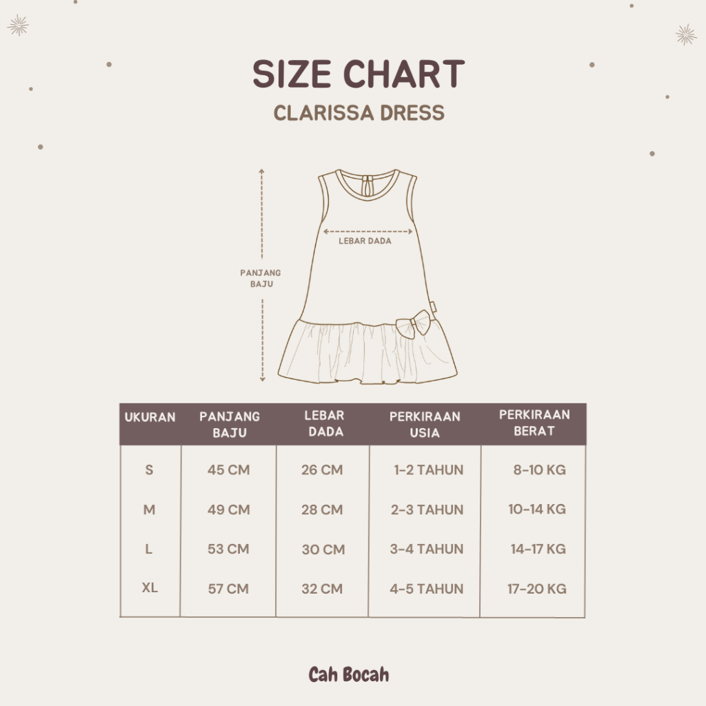 Cah Bocah Clarissa Dress Anak Perempuan