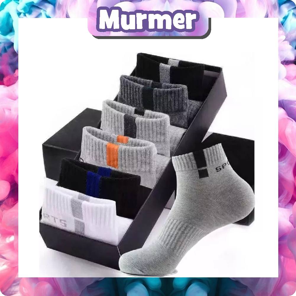 MurmerOfficial Kaos Kaki Polos Kotak Motif Extra Panjang Diatas Mata Kaki Kaoskaki Office Olahraga Fashion KK101