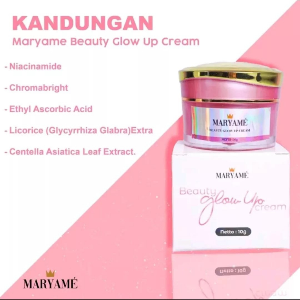 ( FREE EMAS ) - Maryame Beauty Glow Up Cream Original 10gram