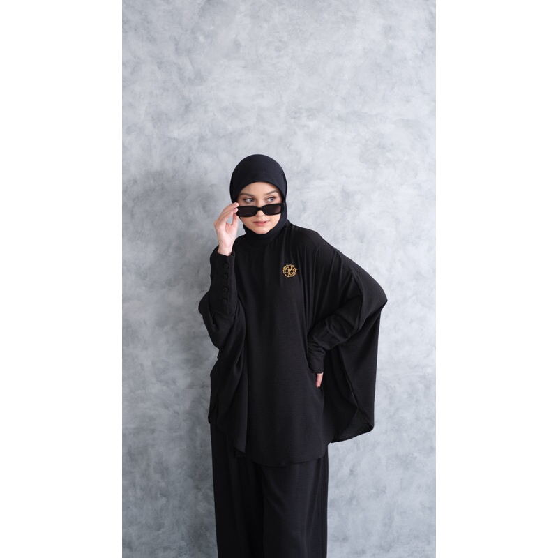 ounadoutfit OVERSIZE SET KEY oneset muslim premium / setelan wanita cringkle / set panjang wanita / oneset celana polos / setelan polos wanita