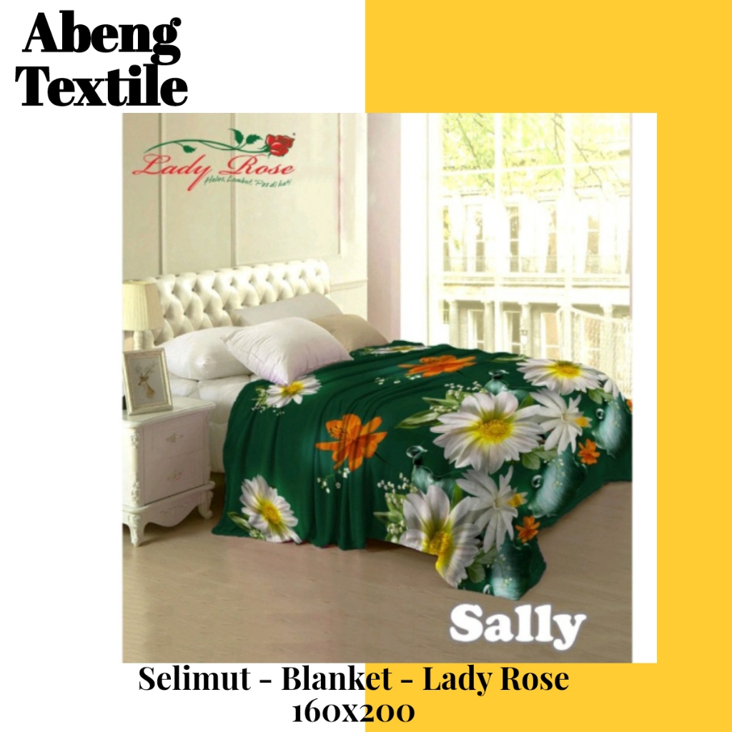 Selimut Lady Rose - Blanket 160x200 - SALLY  Kode 1110718