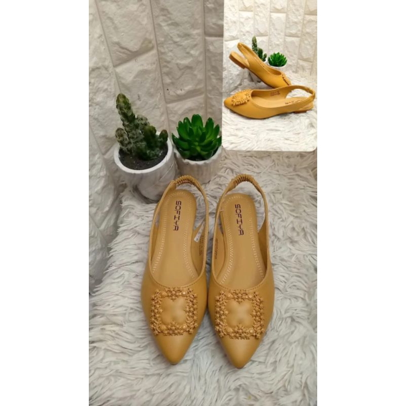 Sandal Flatshoes Sofiya Tali Belakang 2142-8