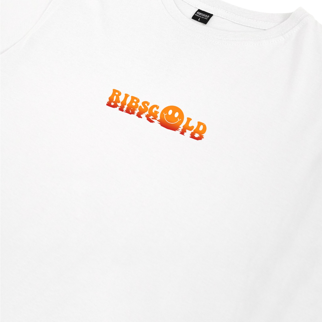 Ribsgold Kaos Distro Pria T Shirt Sunset Tshirt T-shirt Lengan Pendek Katun Hitam