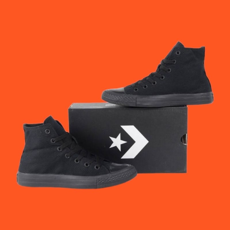 [BISA COD] CONVERSE ALLSTAR CLASSIC FULL BLACK HIGH