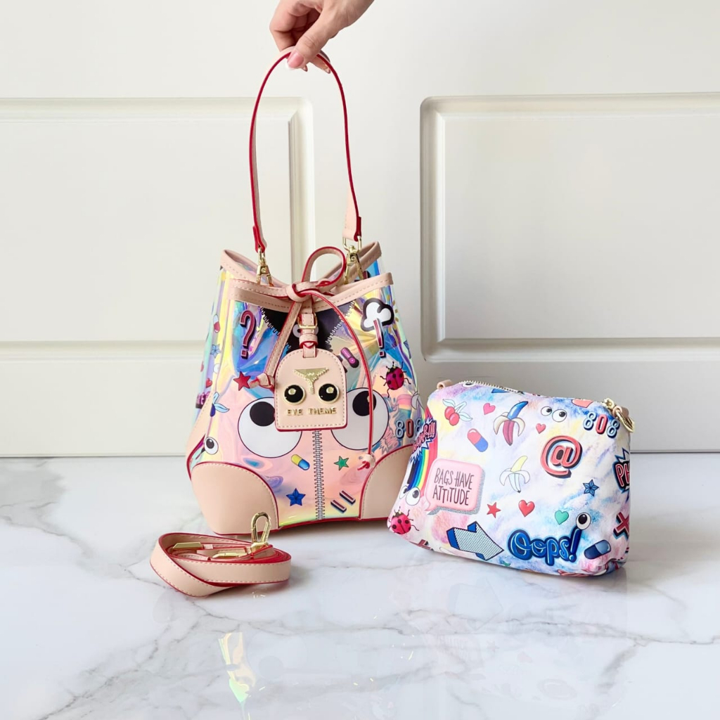 TAS WANITA ETB-4003 HOLOGRAN HAND BAG