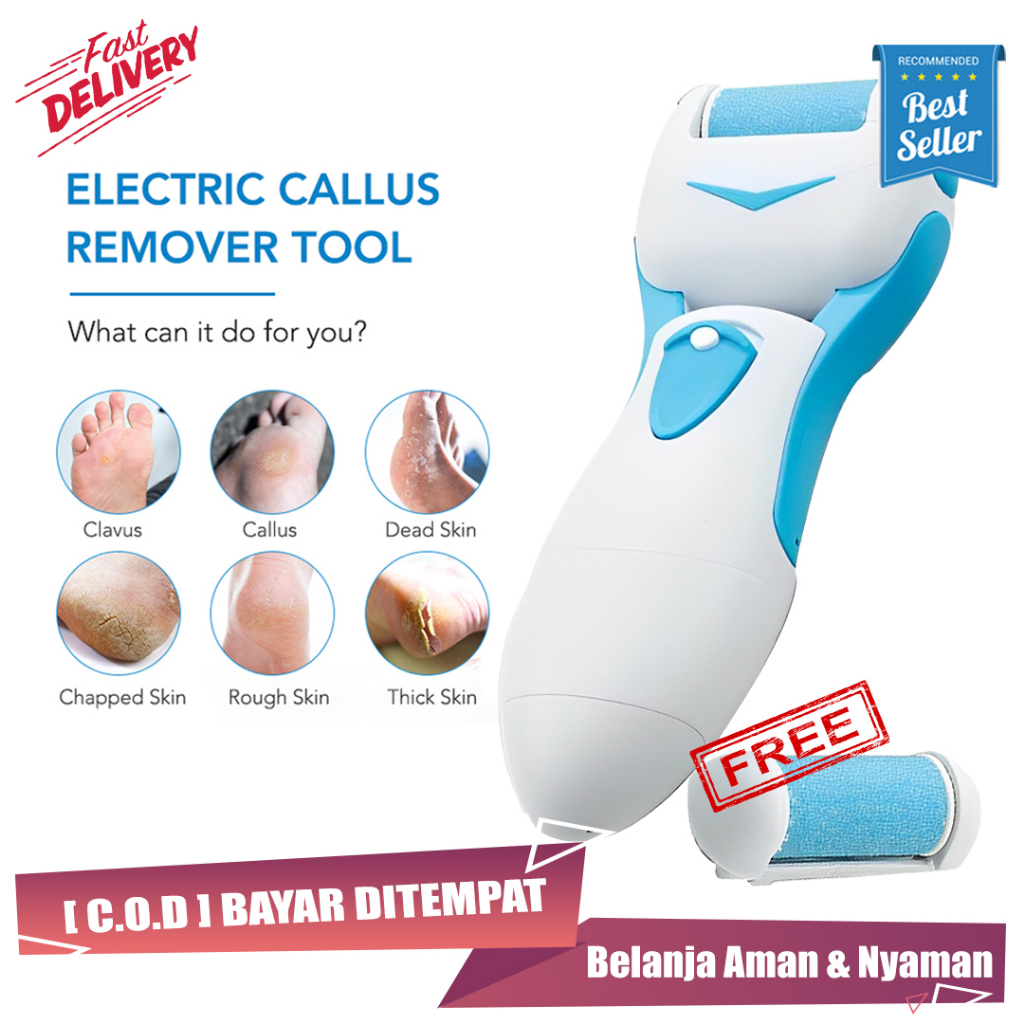 Penghalus Kaki Elektrik Untuk Kulit Mati Dan Kapalan Callus Remover Pedicure Menicure