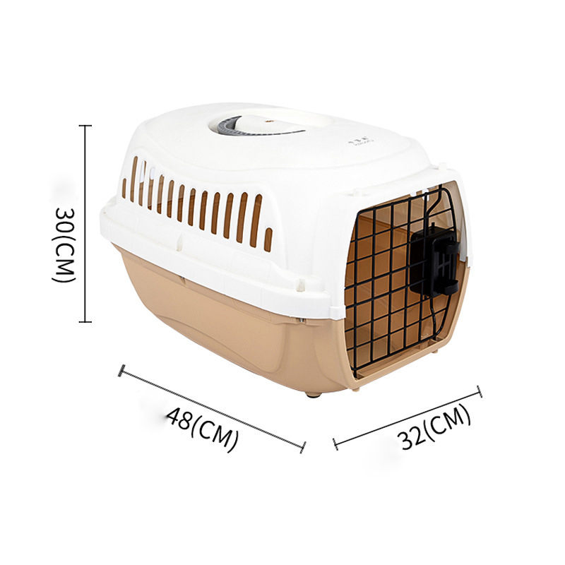 Tas Pet Cargo Model Pintu Plastik &amp; Besi Untuk Anjing dan Kucing