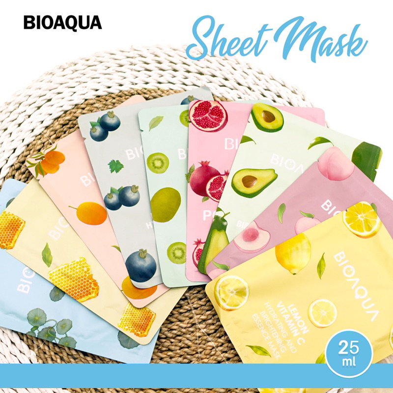 Gi.pediastore - BIOAQUA sheet mask Hydrating and Moisturizing Mask Masker Wajah BPOM Masker Bio Aqua