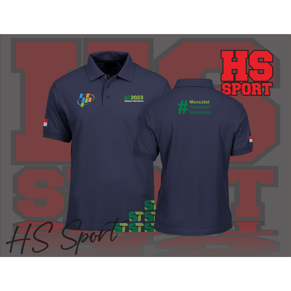 POLO SENSUS PERTANIAN - BAJU KERAH SENSUS PERTANIAN 2023 MODEL SAMPING - BAJU SENSUS PERTANIAN