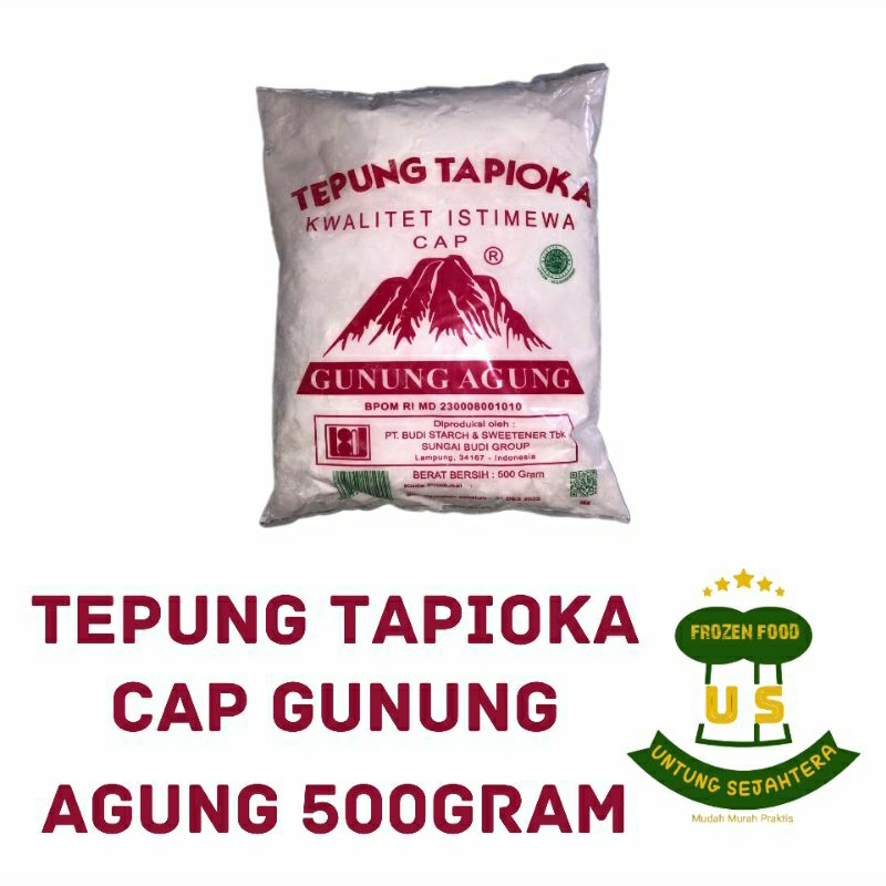 

Tepung Tapioka Cap Gunung Agung 500gr Tapioka tepung gunung merah Tepung