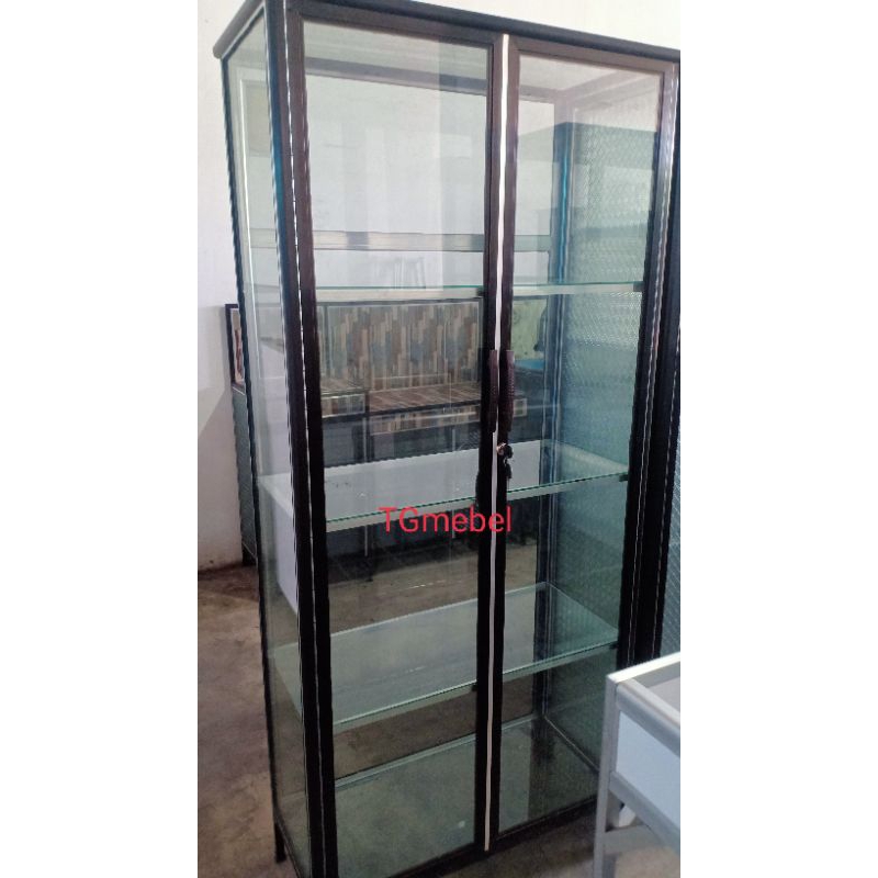 Lemari kaca serbaguna / Rak dapur kaca