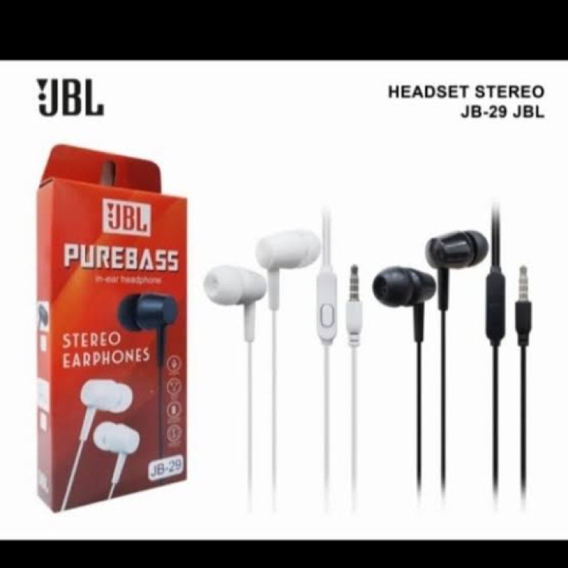 HEADSET JB-01 PUREBASS STEREO HF HANDSFREE JB01 PREMIUM IMPORT