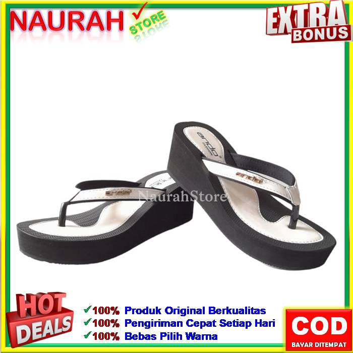 ANDO NICE QUEEN 2 SANDAL JEPIT WEDGES ORIGINAL KUALITAS IMPORT