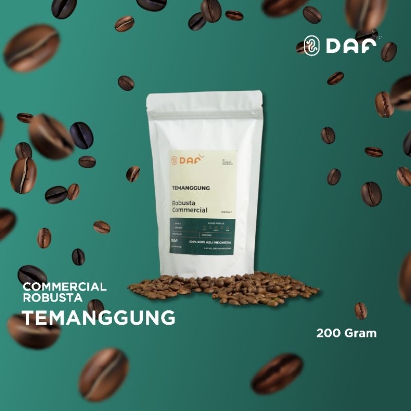 

Kopi Robusta 200gr Bubuk Medium/Dark Coffee Coklat/Hitam/ BUBUK SUPER HALUS