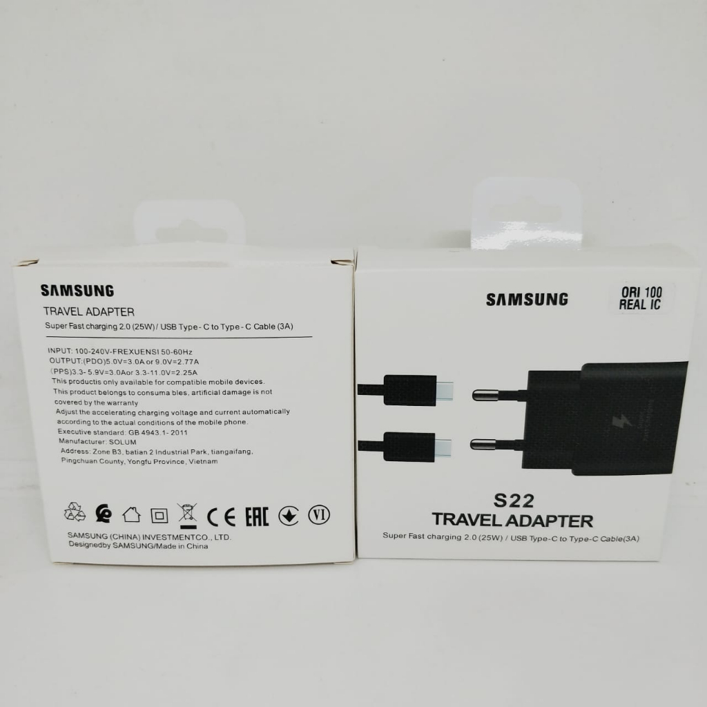 Charger 25w S22 real ic ori100% Samsung type c ke tipe c super fastcharging original for all android smartphone PROMO SEN