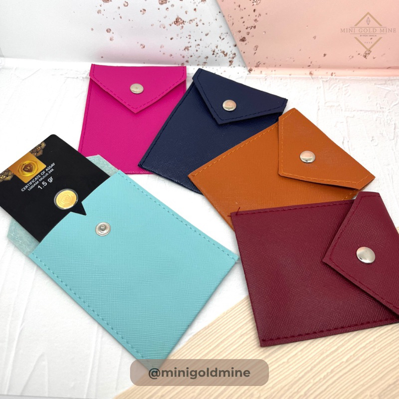 Pouch Dompet Pelindung Logam Mulia Cocok Untuk Antam, MiniGold, UBS, Hartadinata, Baby Gold
