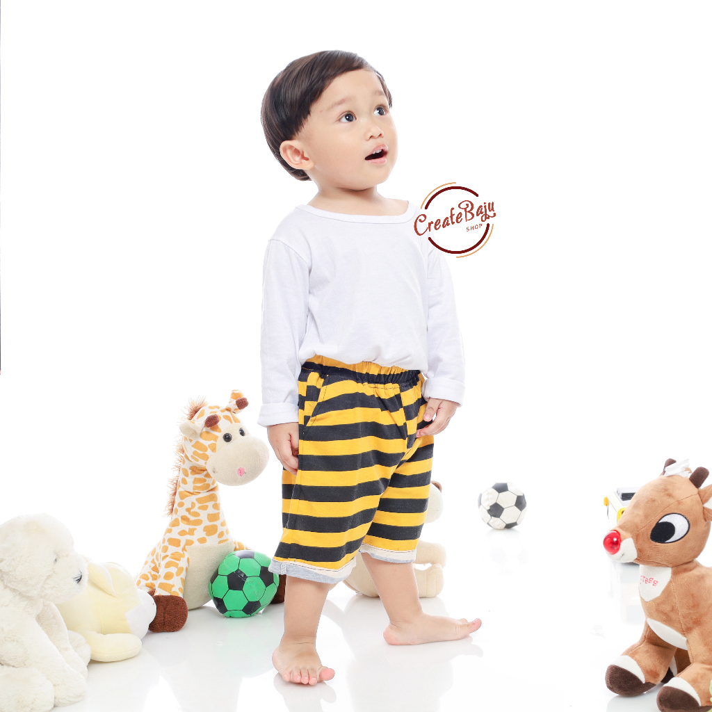 CELANA PENDEK ANAK PRINTING SALUR ZEBRA CELANA SANTAI ANAK LAKI 1-5 TAHUN FASHION