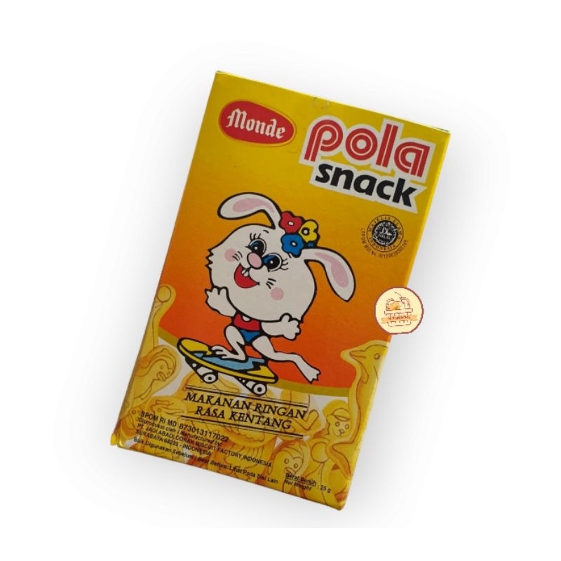 

Monde Pola Snack 25gr - Cemilan Jadul Snack masa kecil enak murah