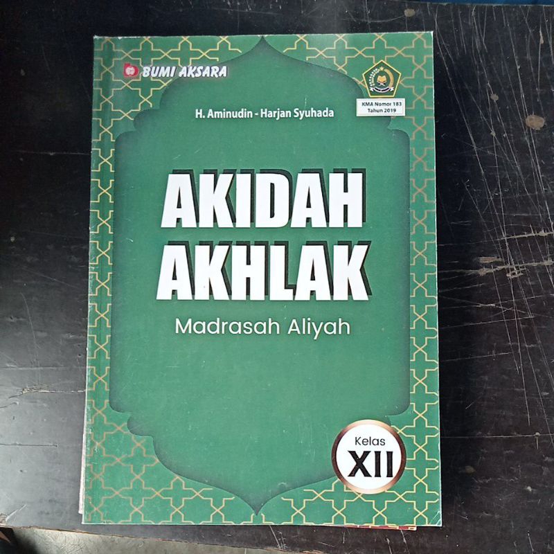 buku akidah akhlak kelas 3/ 12 SMA/ MA bumi aksara