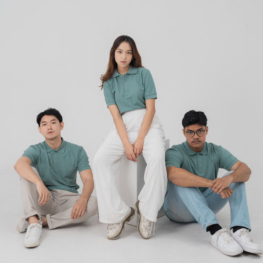 AKITA POLO SHIRT - Kaos Polo Pria in Mineral Green