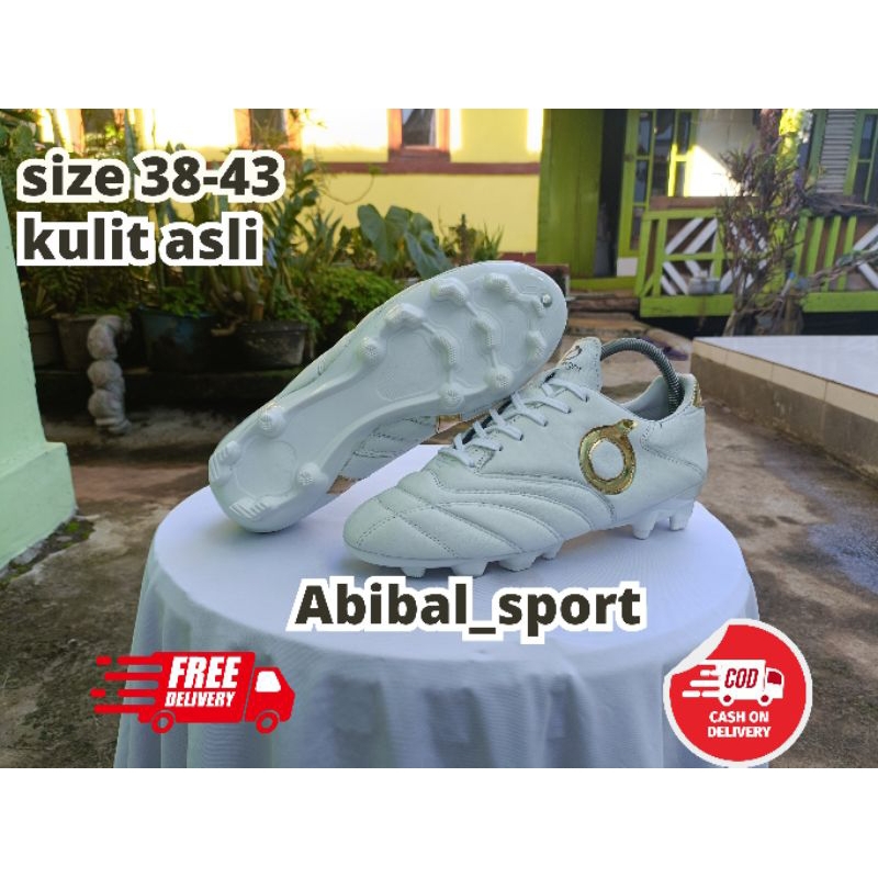 Abibal_sport sepatu bola ortus bahan kulit asli kuat dan ringan