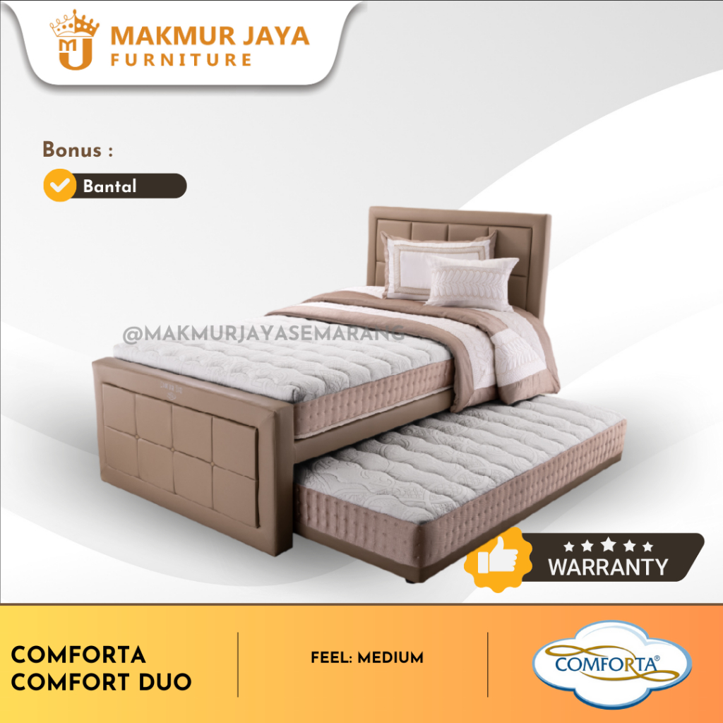 KASUR SORONG COMFORTA 2IN1 COMFORT DUO | SPRINGBED