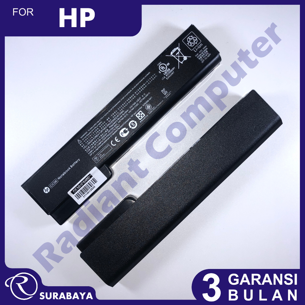 Baterai HP Elitebook 8460 8560 6360 6460 6560 8460p 8460w 8470p CC06