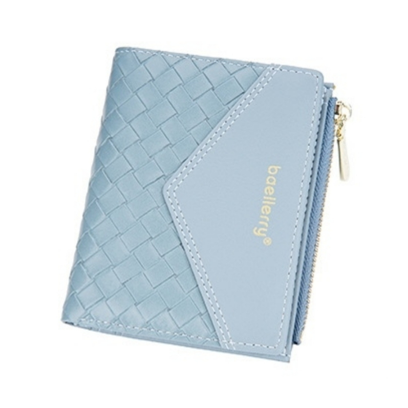 DOMPET LIPAT WANITA KULIT PREMIUM BRANDED REMAJA IMPORT BAELLERRY ORIGINAL WA717B2 KEKINIAN MURAH BATAM PENDEK CORALIE MINI SLOT KARTU RESLETING UANG KOIN KOREA KECIL CEWEK LUCU SIMPLE BIRU