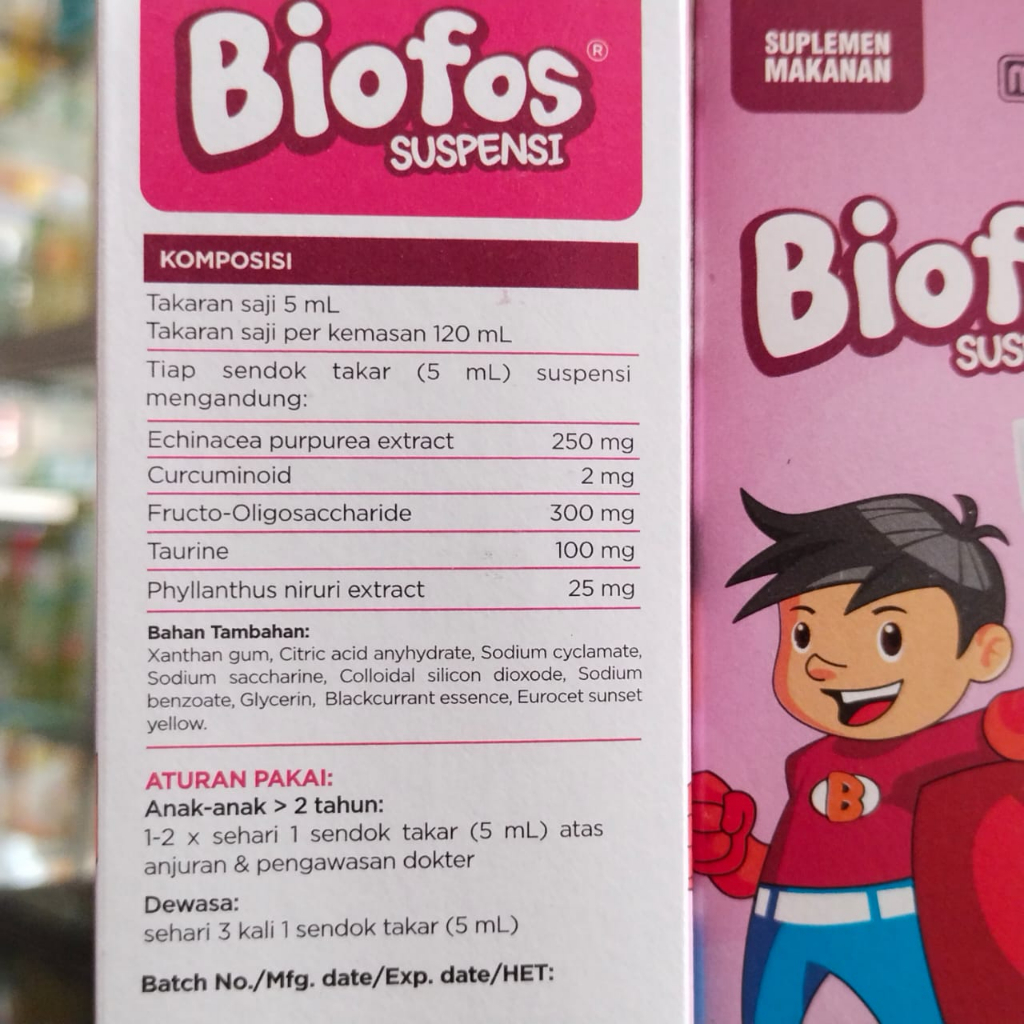 BIOFOS SUSPENSI 120ML biofos sirup suplemen makanan