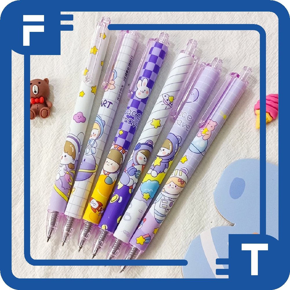 

✦FT✦ Pulpen Gel Motif Karakter Pulpen Pelajar Dan Kantor Pena Lucu Purple Series Kawaii Gel Ink Pen S052