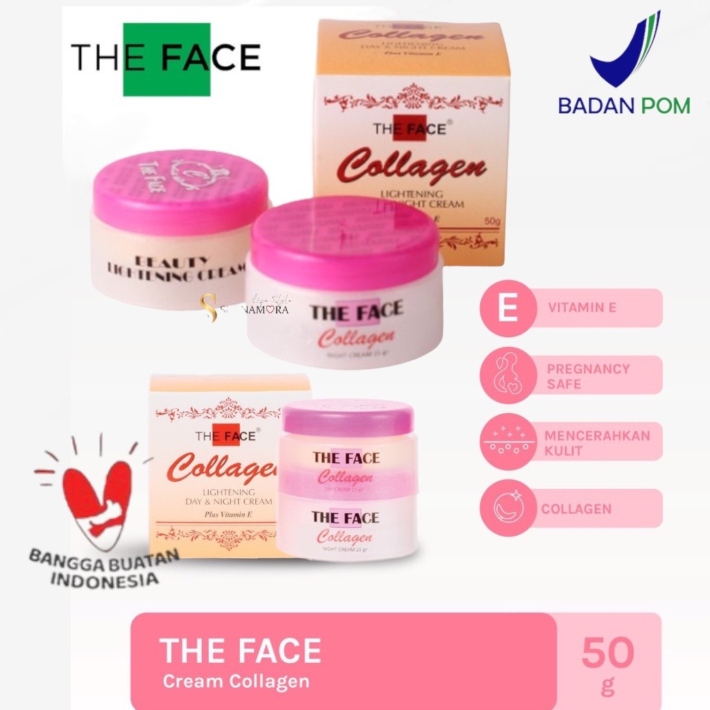 The Face Collagen Lightening Day &amp; Night Cream 50 Gram