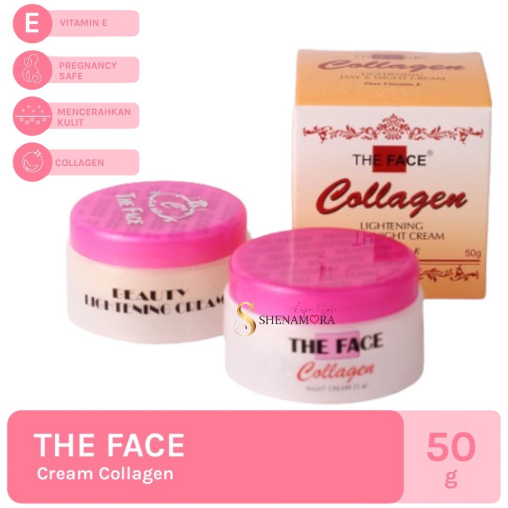 The Face Collagen Lightening Day &amp; Night Cream 50 Gram