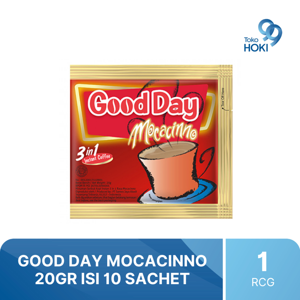 

GOOD DAY MOCACINNO 20GR 1 RENCENG ISI 10 SACHET