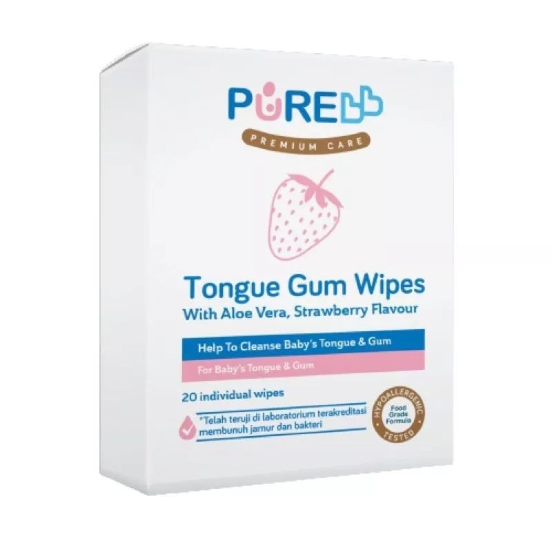 Purebb Tongue Gum Wipes/ Tisu Basa Gusi dn Lidah Bayi