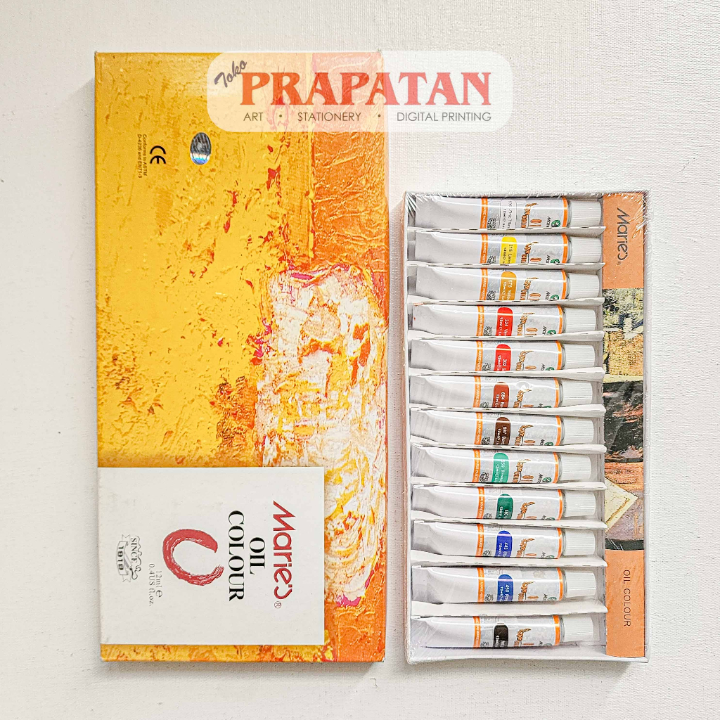 

mh Cat Minyak Set Maries 12ml Maries Oil Color Set