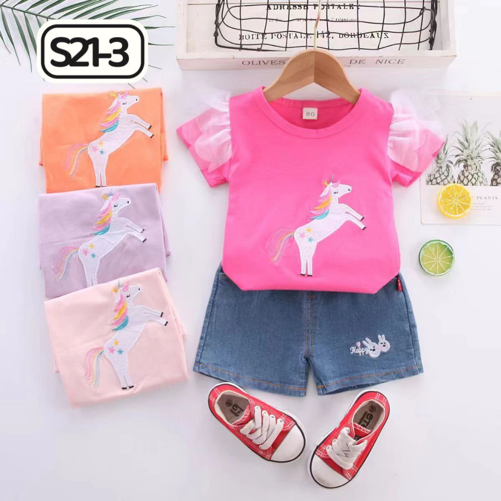 Setelan Import Celana Jeans Anak Bayi Perempuan 1-3tahun