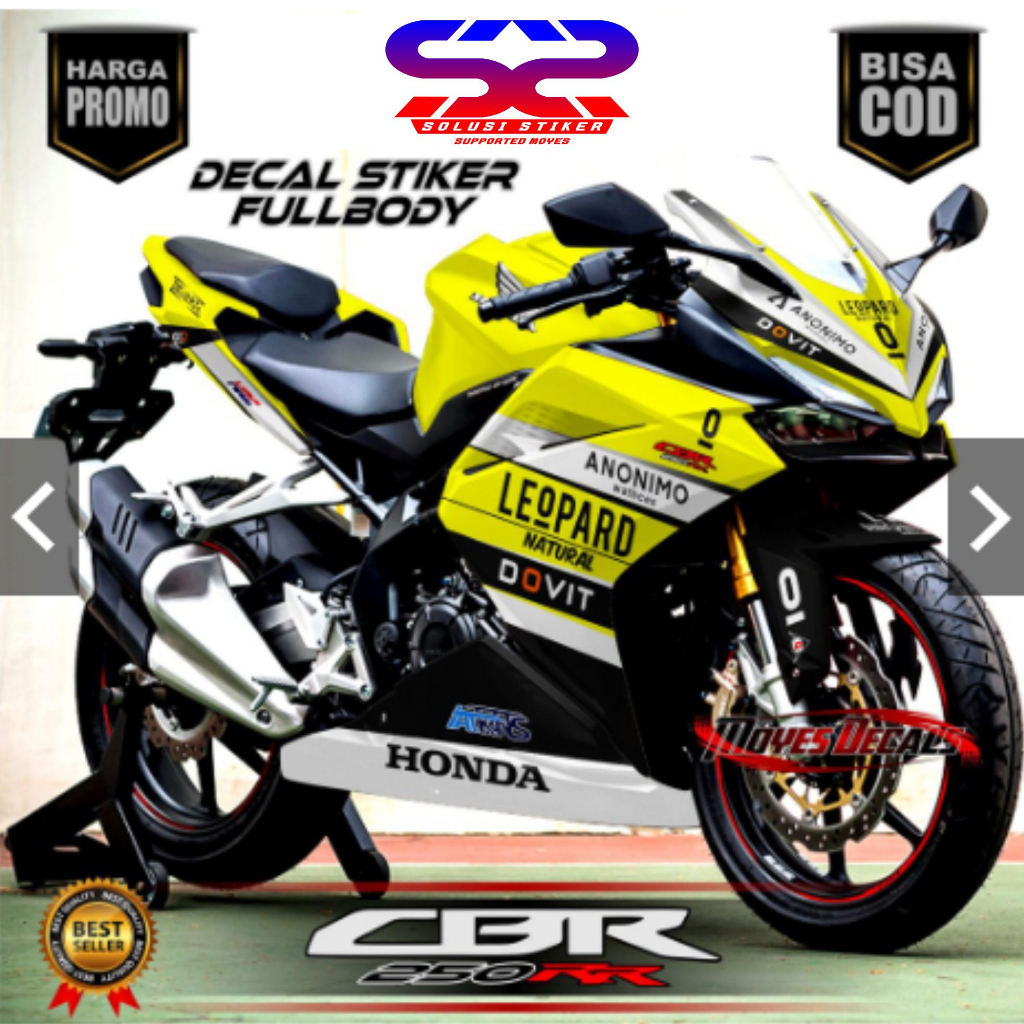 COD Stiker Decal CBR 250RR Desaind Kuning FullBody Decal CBR 250RR FullBody